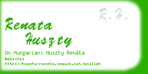 renata huszty business card